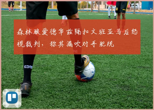 森林狼爱德华兹隔扣文班亚马后怒视裁判,称其漏吹对手犯规